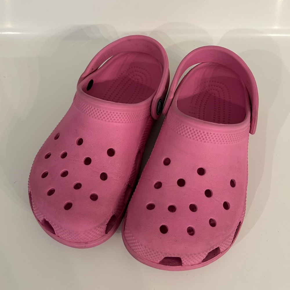CROCS Kids Pink Sandals/Clogs Size 2